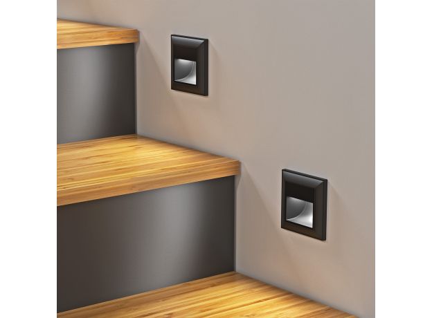 Рамка из поликарбоната на 1 пост Fiore черный W0012208