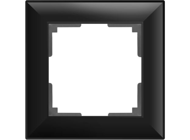 Рамка из поликарбоната на 1 пост Fiore черный W0012208