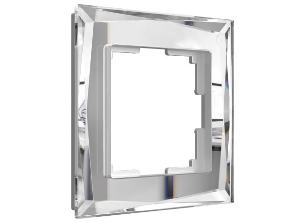 Рамка из стекла на 1 пост Diamant зеркальный W0011220