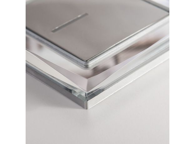 Рамка из стекла на 1 пост Diamant зеркальный W0011220