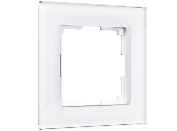 Рамка из стекла на 1 пост Favorit белый W0011101