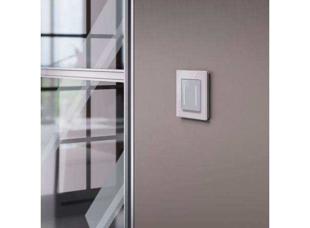 Рамка из стекла на 1 пост Favorit дымчатый W0011117