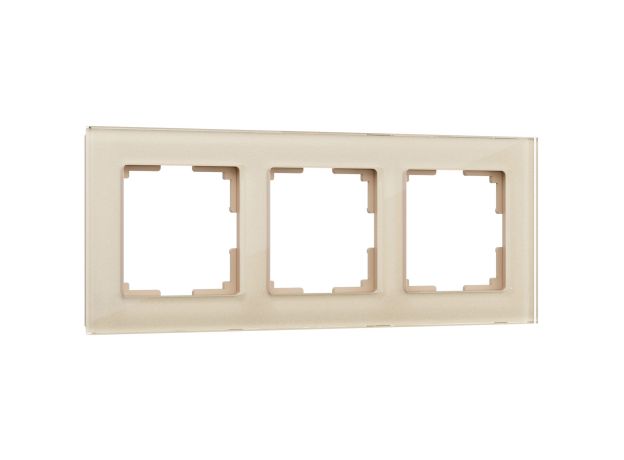 Рамка из стекла на 3 поста Favorit шампань W0031111