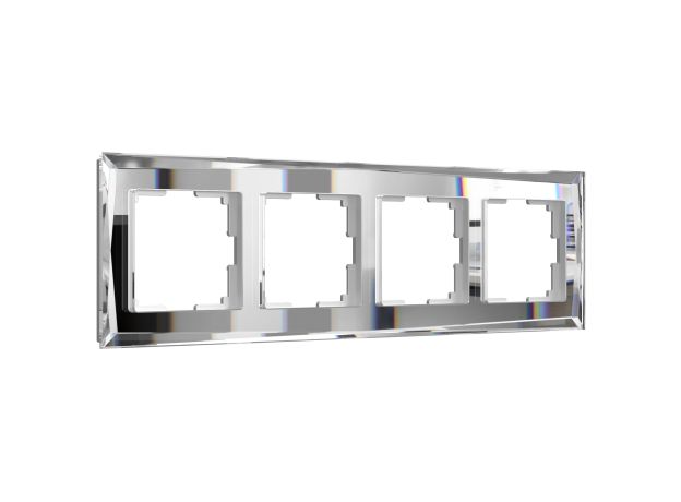 Рамка из стекла на 4 поста Diamant зеркальный W0041220