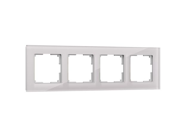 Рамка из стекла на 4 поста Favorit дымчатый W0041117