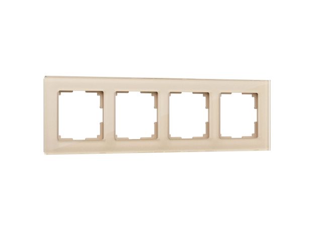 Рамка из стекла на 4 поста Favorit шампань W0041111