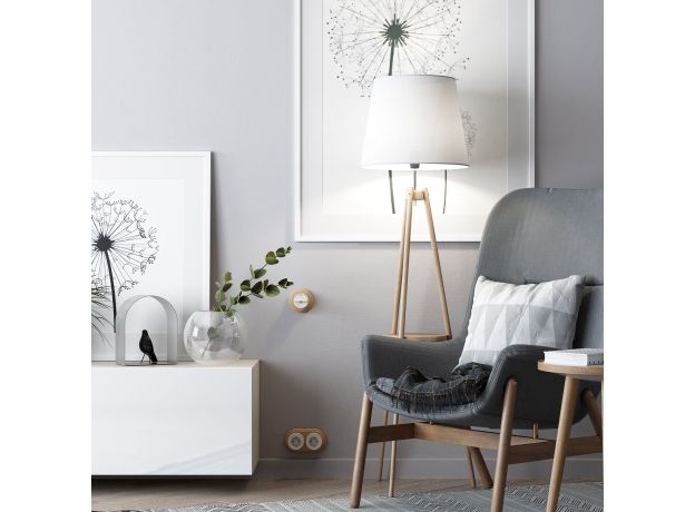 Рамка на 1 пост светлый бук W0015224