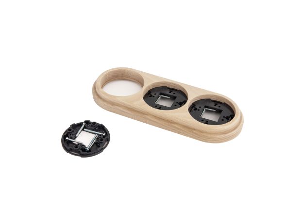 Рамка на 3 поста светлый бук W0035224