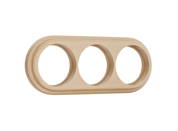 Рамка на 3 поста светлый бук W0035224