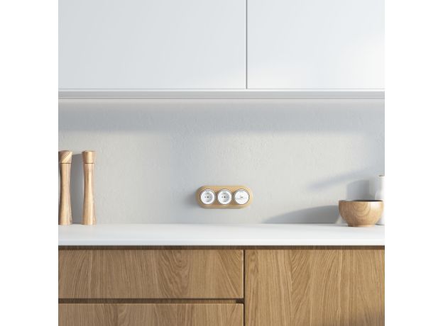 Рамка на 3 поста светлый бук W0035224