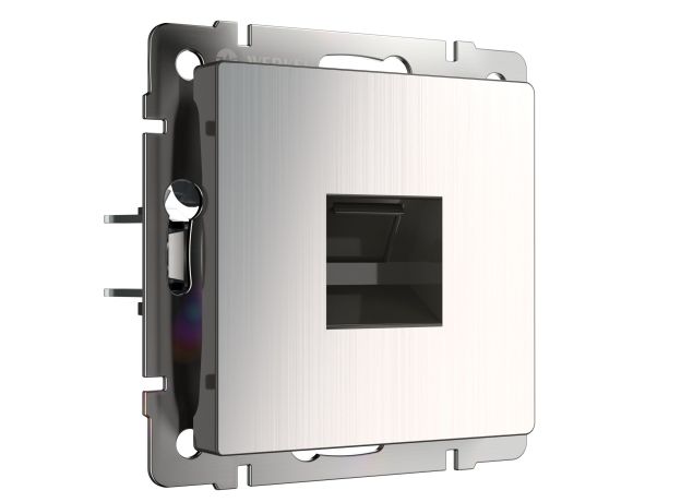 Розетка Ethernet RJ-45 (глянцевый никель) W1181002