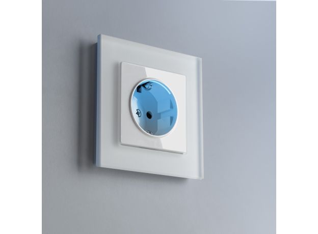 Розетка с подсветкой (белая) W1171401