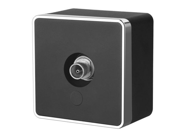 ТВ-розетка оконечная Gallant черный/хром W5083035