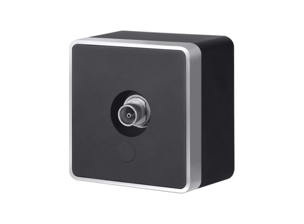 ТВ-розетка оконечная Gallant черный с серебром W5083034 W5083034