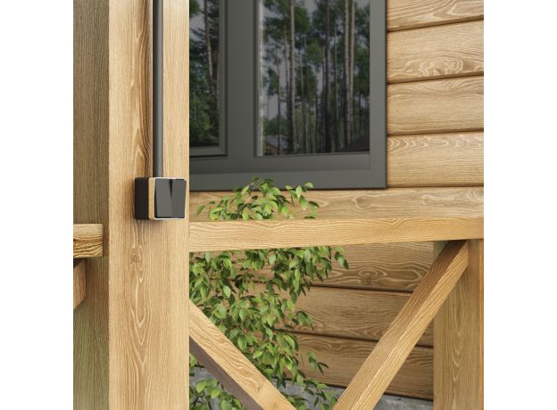 Выключатель двухклавишный влагозащищенный Gallant черный/хром W5020235