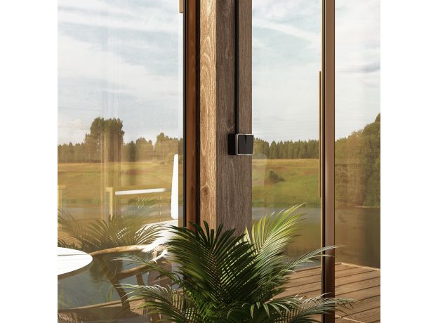 Выключатель двухклавишный влагозащищенный Gallant черный/хром W5020235