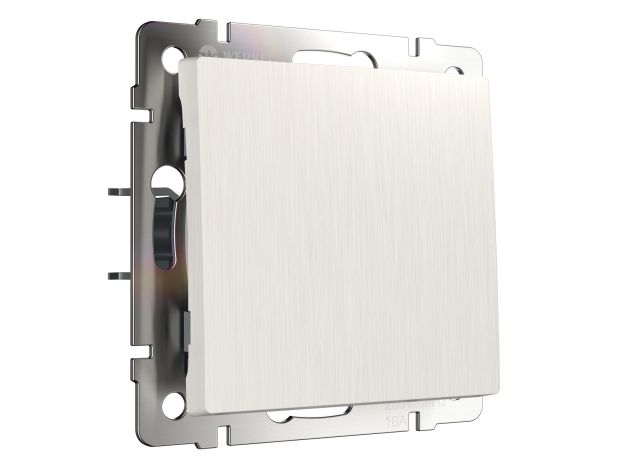 Выключатель одноклавишный (перламутровый рифленый) W1110013