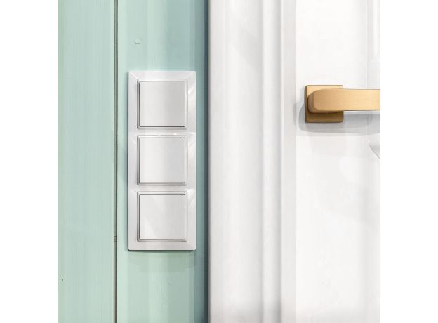 Выключатель одноклавишный проходной (белый) W1112001