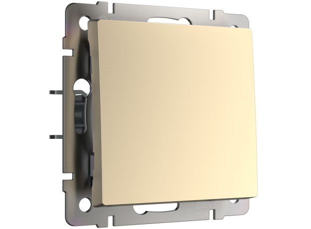 Выключатель одноклавишный (шампань) W1110011