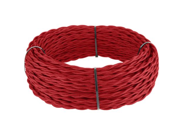 W6452348/ Ретро кабель витой 2х2,5 (красный) под заказ 20 м W6452348