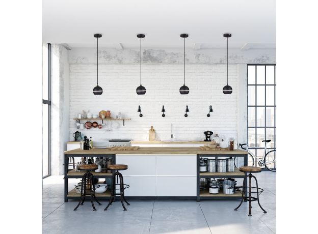 Подвесной светодиодный светильник DLS023 9W 4200K черный