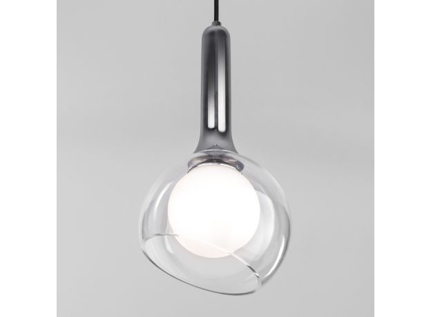 Подвесной светильник со стеклянным плафоном 50188/1 хром