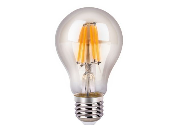 Филаментная светодиодная лампа А60 8W 3300K E27 тонированная BLE2705