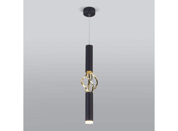 Подвесной светодиодный светильник 50191/1 LED черный/золото