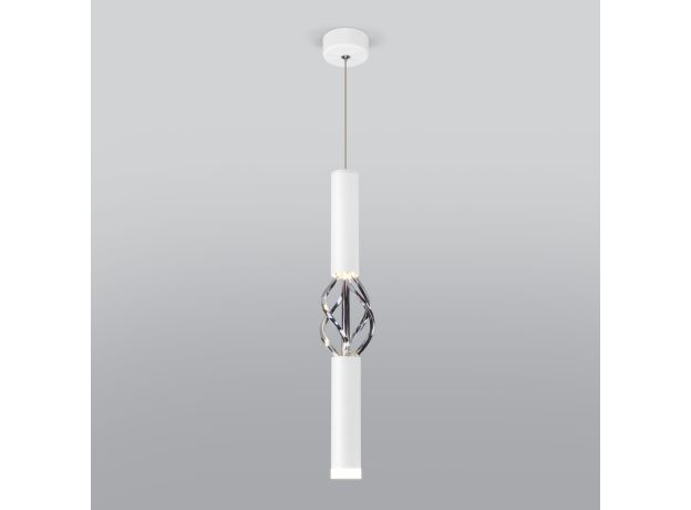 Подвесной светодиодный светильник 50191/1 LED белый/хром