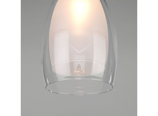 Подвесной светильник со стеклянным плафоном 50085/1 хром