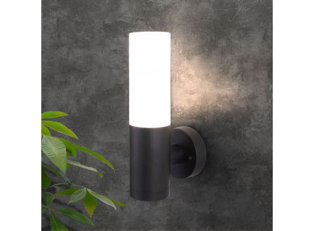 Настенный уличный светильник чёрный IP54 1418 TECHNO