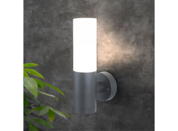 Настенный уличный светильник серый IP54 1418 TECHNO