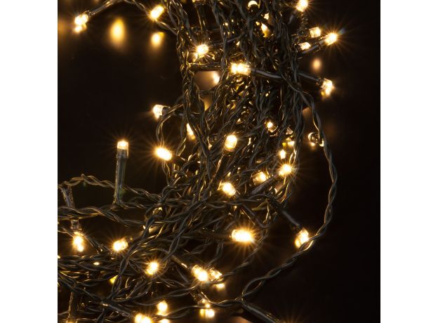 Гирлянда занавес на ель теплый белый 0,45*1,5м IP20 200-003 теплый белый