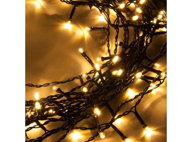 Гирлянда занавес на ель теплый белый 0,45*1,5м IP20 200-003 теплый белый