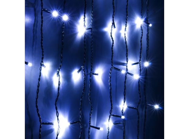 Гирлянда занавес на ель белый 0,45*1,5м IP20 200-003 белый