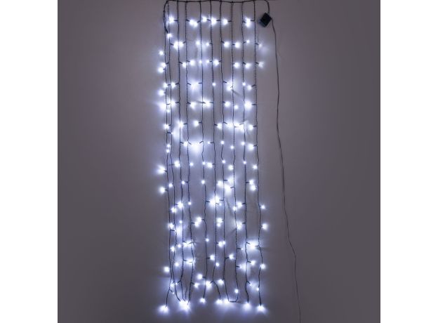 Гирлянда занавес на ель белый 0,45*1,5м IP20 200-003 белый