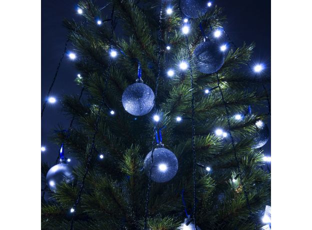 Гирлянда занавес на ель белый 0,45*1,5м IP20 200-003 белый