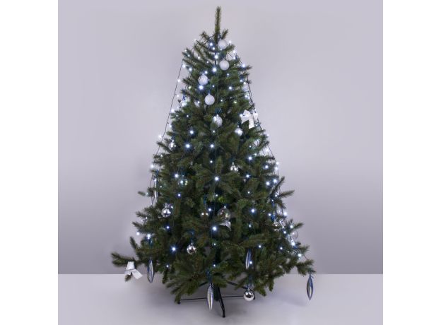 Гирлянда занавес на ель белый 0,45*1,5м IP20 200-003 белый