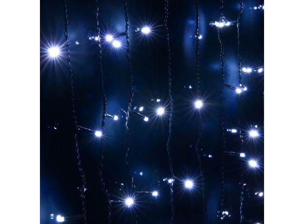 Гирлянда занавес на ель белый 0,45*1,5м IP20 200-003 белый