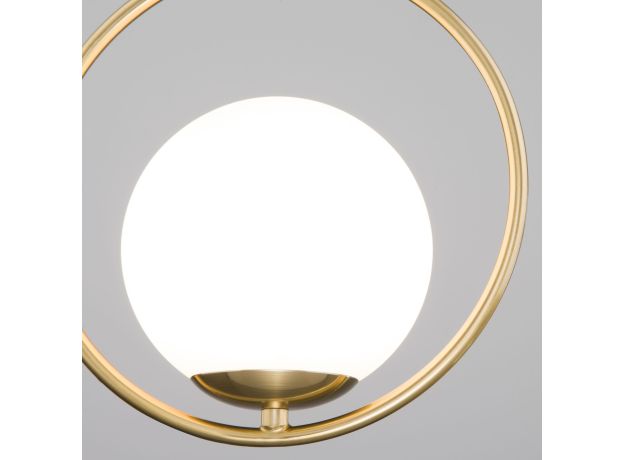 Подвесной светильник со стеклянным плафоном 50089/1 золото