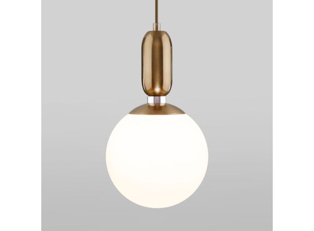 Подвесной светильник со стеклянным плафоном 50197/1 латунь