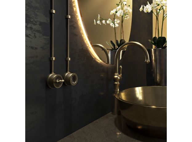 Переключатель/выключатель одноклавишный бронзовый ретро W5712012