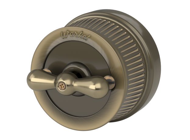 Выключатель на 4 положения двухклавишный бронзовый ретро W5720012