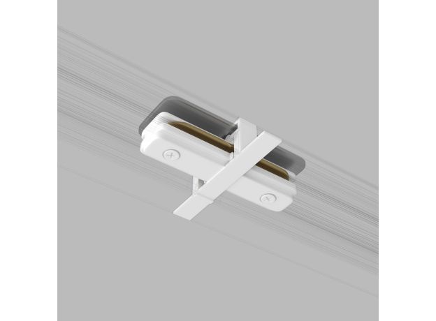 Коннектор прямой для однофазного встраиваемого шинопровода белый TRCM-1-I-WH