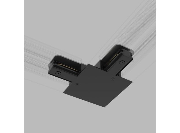 Коннектор угловой для однофазного встраиваемого шинопровода черный TRCM-1-1-L-BK