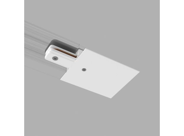 Ввод питания и заглушка торцевая для однофазного встраиваемого шинопровода белый TRPF-1-WH