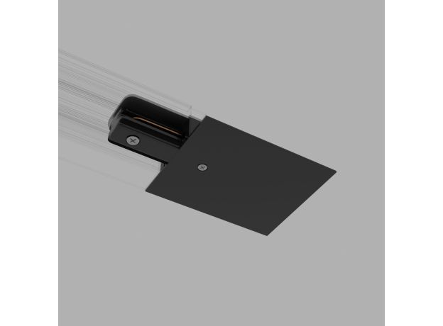 Ввод питания и заглушка торцевая для однофазного встраиваемого шинопровода черный TRPF-1-BK