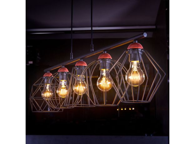 Филаментная светодиодная лампа G95 8W 3300K E27 тонированная BLE2709