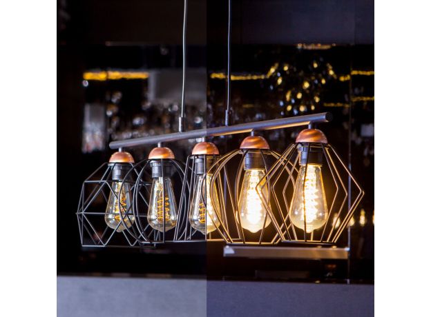 Филаментная светодиодная лампа ST64 8W 3300K E27 тонированная BLE2717