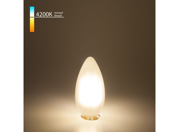Филаментная светодиодная лампа "Свеча" С35 7W 4200K E14 BLE1410